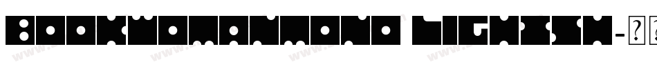 BookwomanMono LightSH字体转换